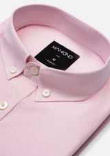 Buttoned Collar Pink Shirt - MTO