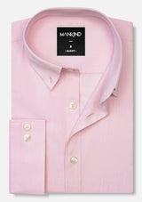 Buttoned Collar Pink Shirt - MTO